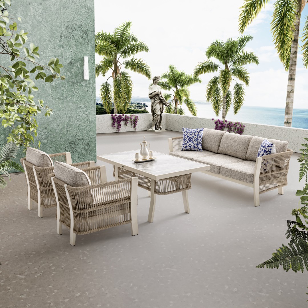 FLORENCE Outdoor Sofa Set – with Center Table - Image 6