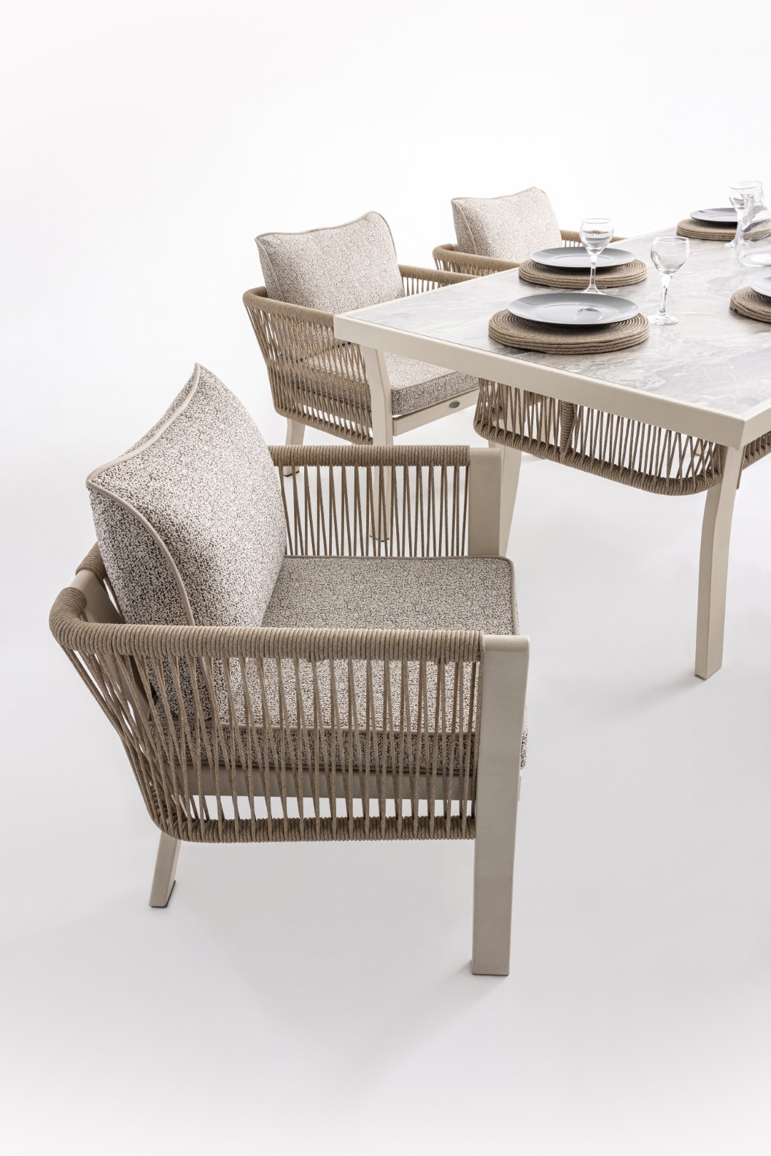 FLORENCE Outdoor Dining Set – 6 Chairs - Image 9