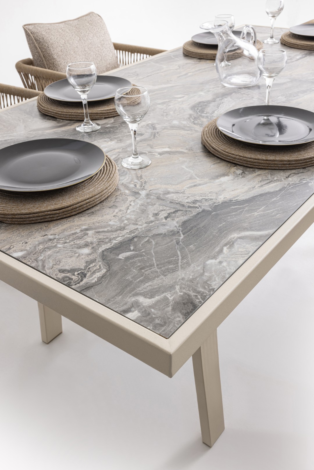 FLORENCE Outdoor Dining Set – 6 Chairs - Image 2