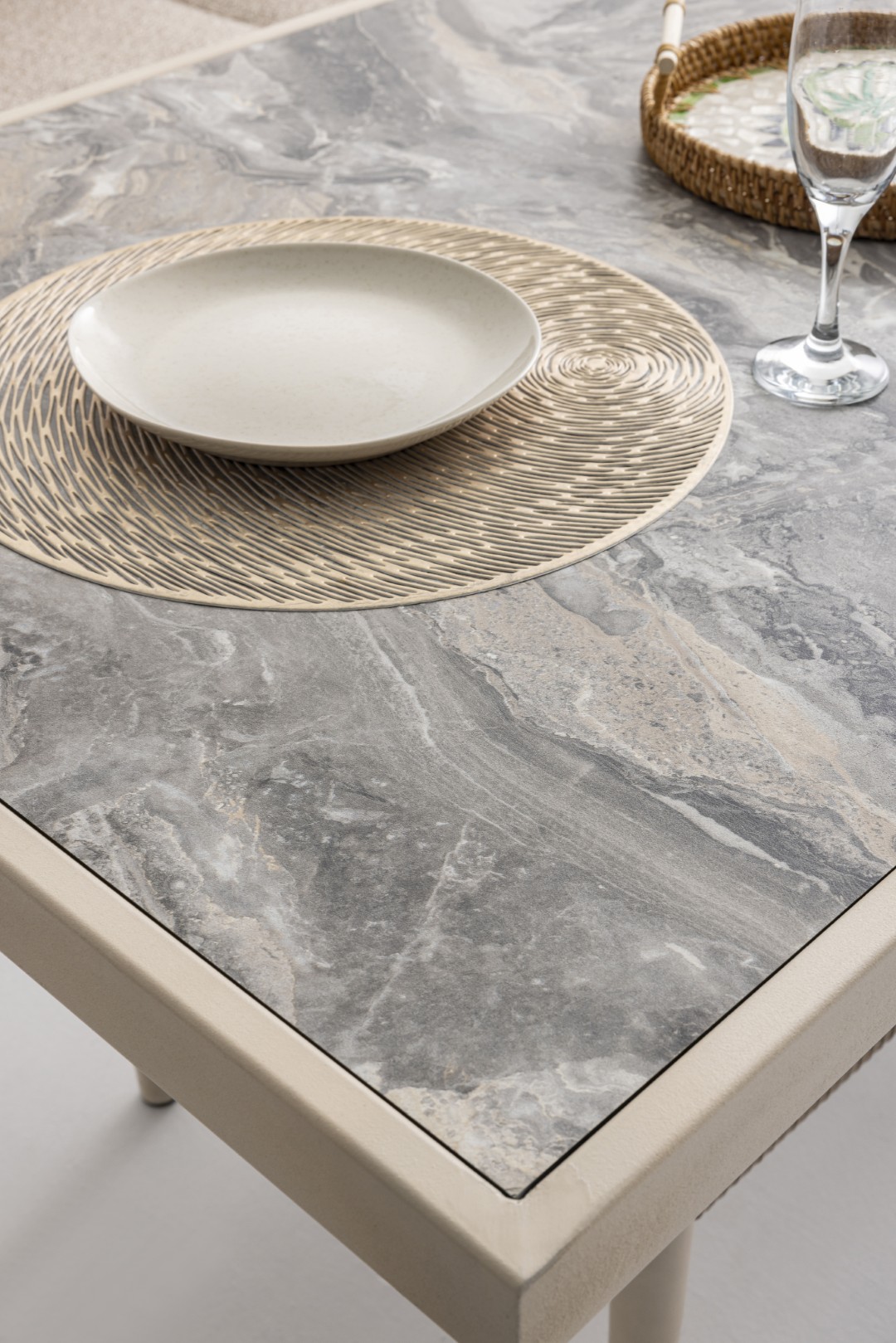 LYON Outdoor Sofa Set – with Center Table & Bench - Image 7