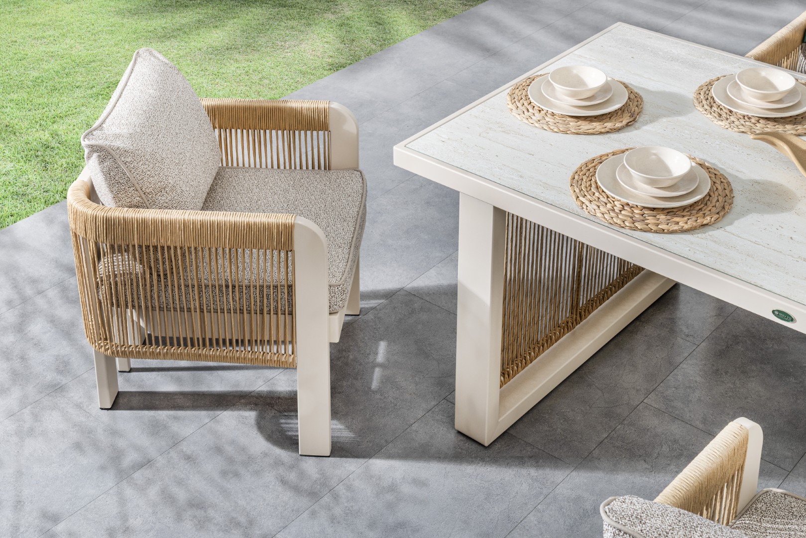 ATLAS Outdoor Dining Set – 6 Chairs - Image 2