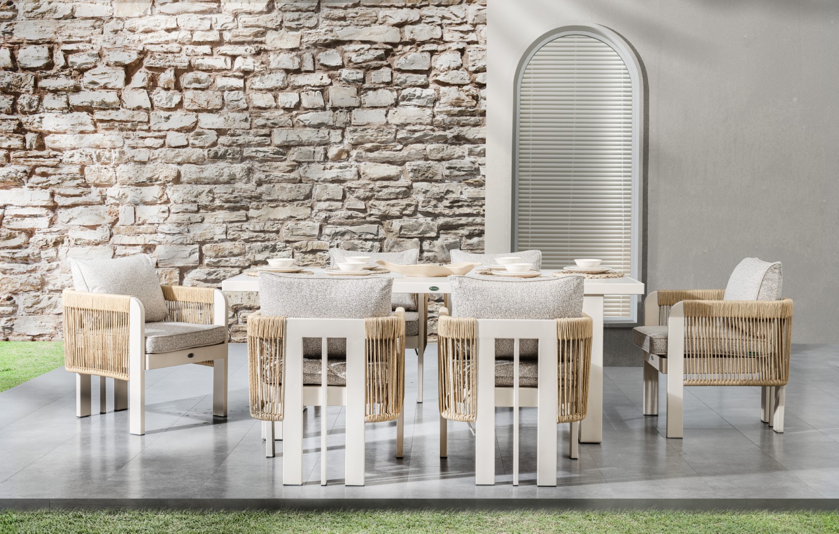 ATLAS Outdoor Dining Set – 6 Chairs - Image 3