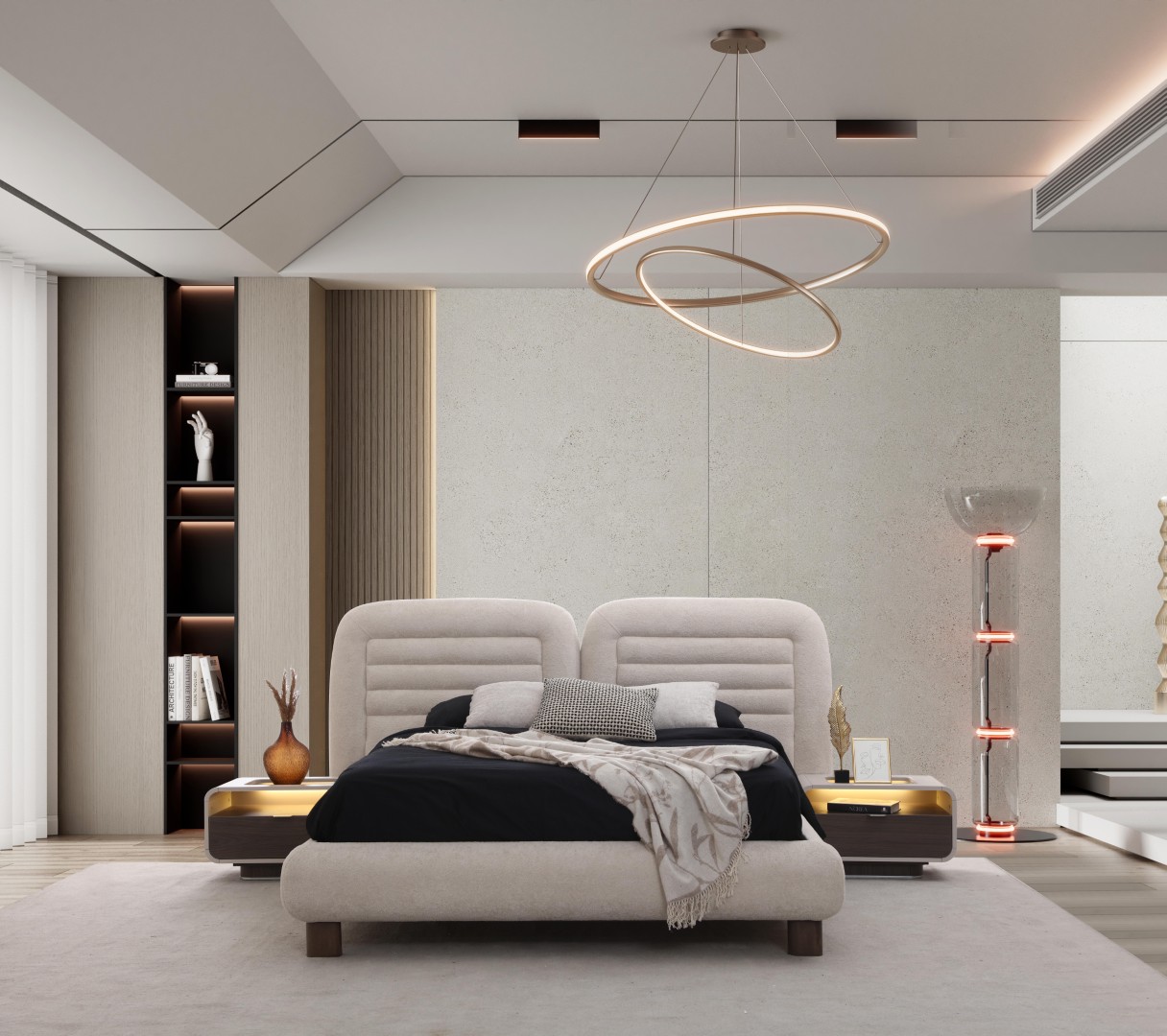 ARMONI Bed Set with Dresser & Wardrobe – Modern Elegant Bedroom Design - Image 7