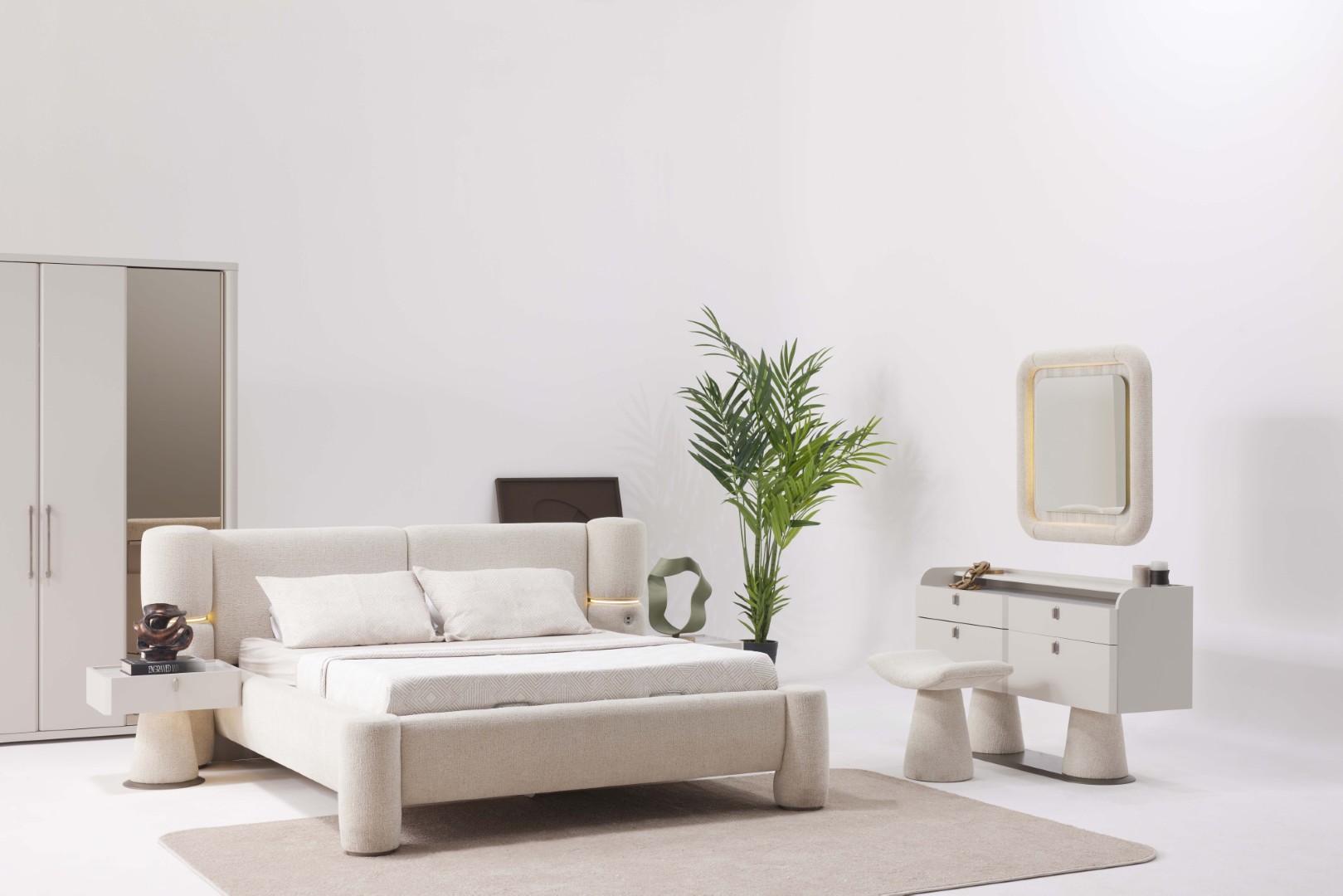 BIEN Bed Set with Dresser & Wardrobe – Modern Minimal Bedroom Design - Image 2