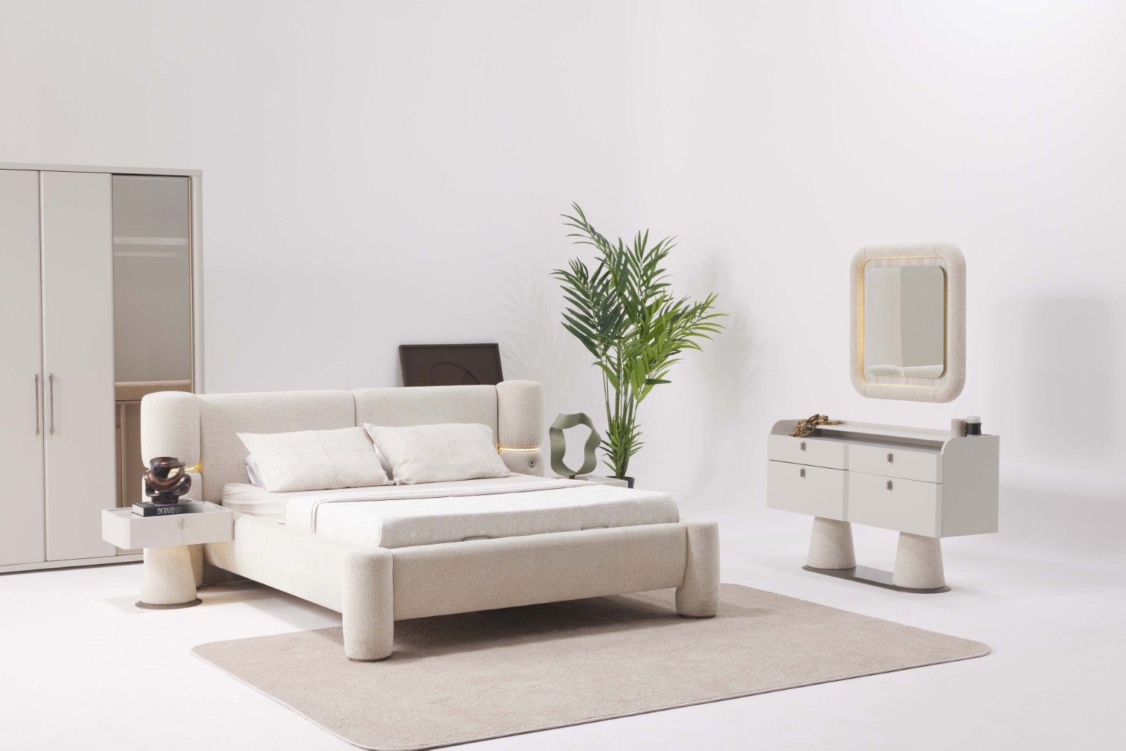 BIEN Bed Set with Dresser & Wardrobe – Modern Minimal Bedroom Design - Image 3