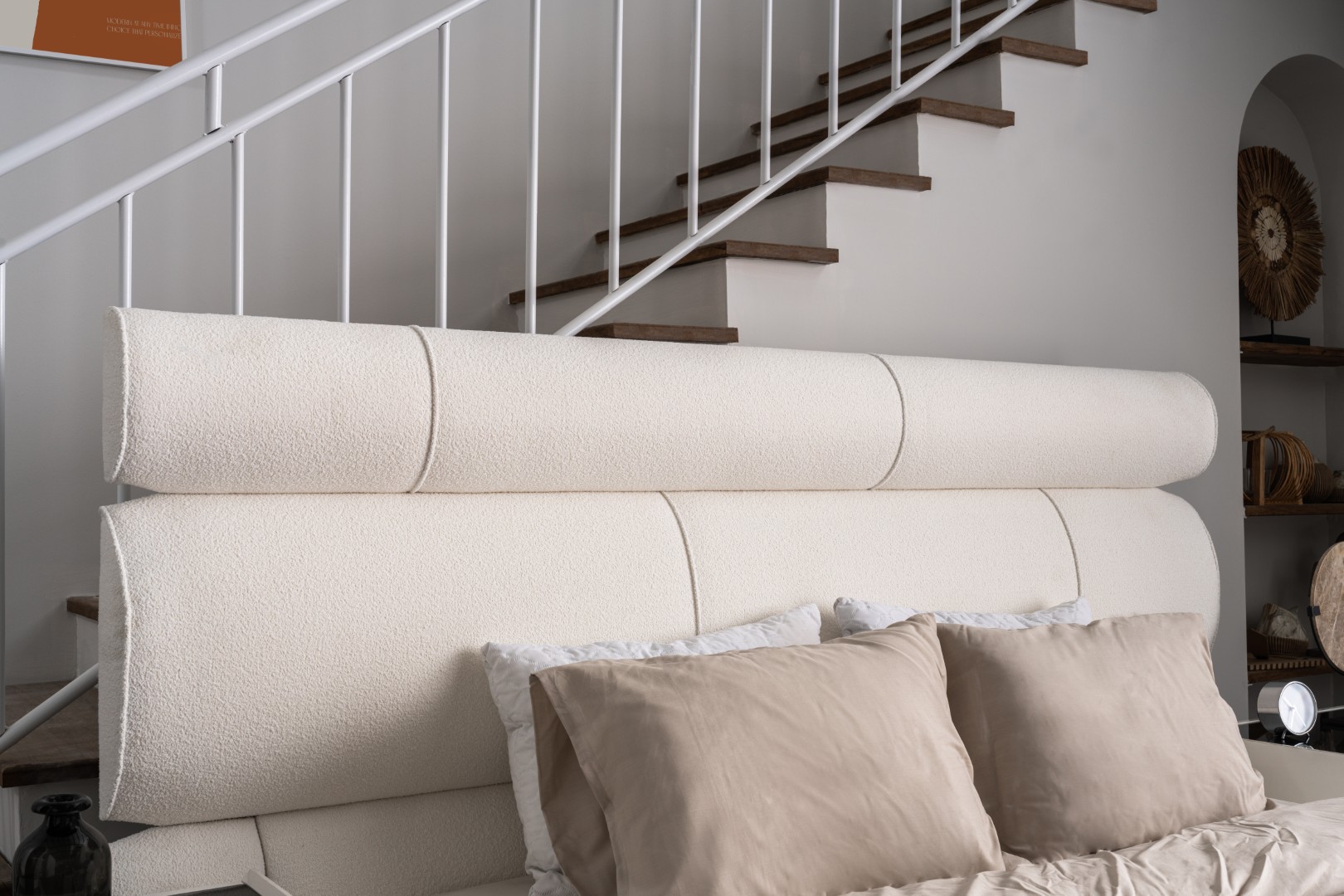 PABLO Bed Set with Dresser – Modern Upholstered Bedroom Design - Image 6