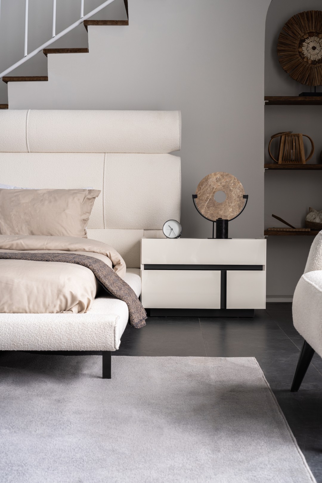 PABLO Bed Set with Dresser – Modern Upholstered Bedroom Design - Image 2