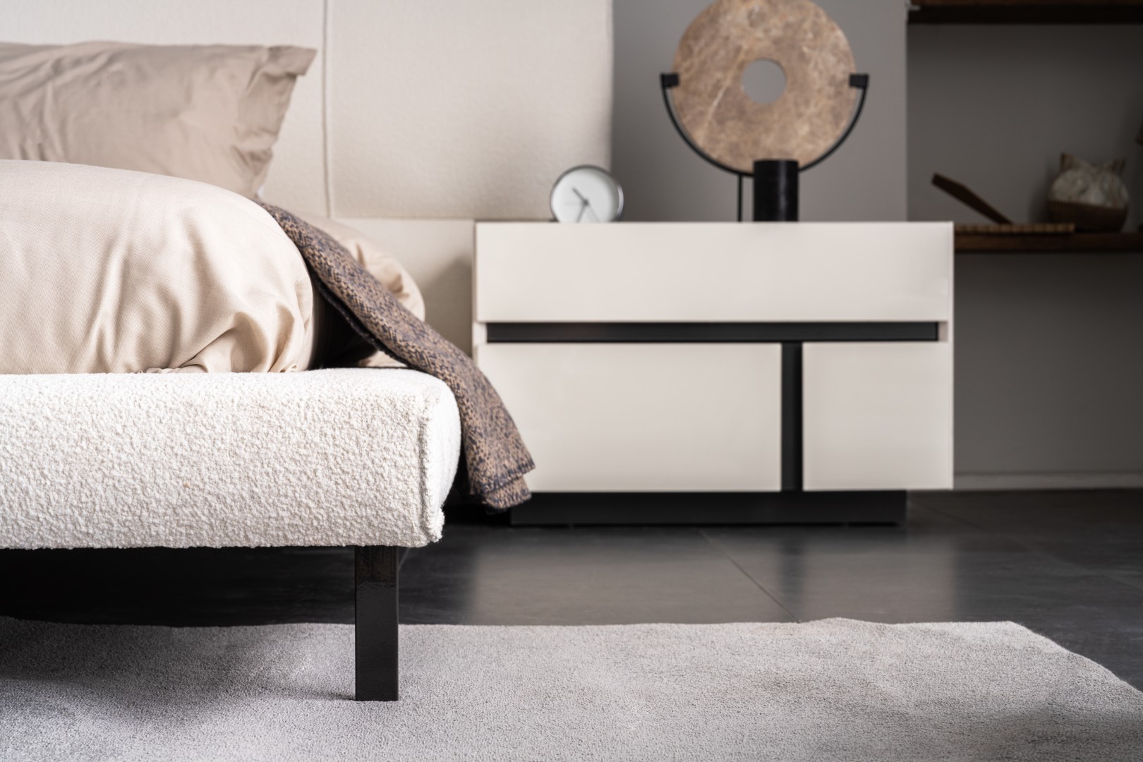 PABLO Bed Set with Dresser – Modern Upholstered Bedroom Design - Image 3