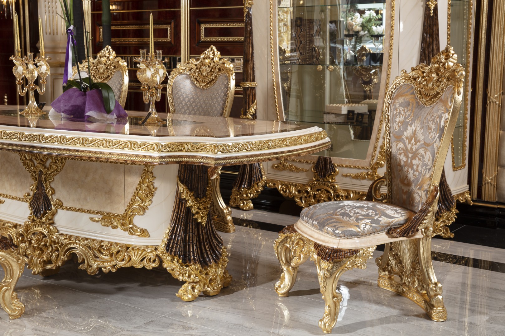 HANZADE Classic Luxury Dining Set – Royal 8 Seater Dining Collection in Nigeria - Image 6