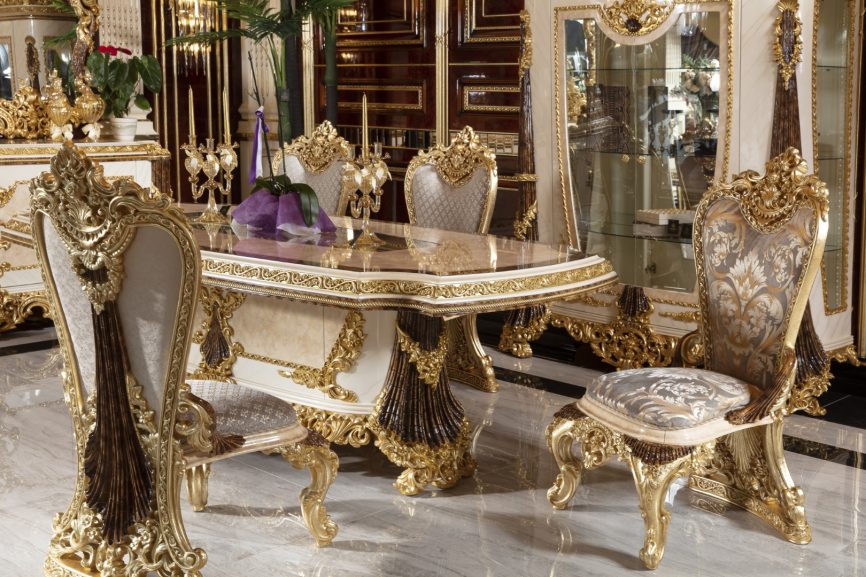 HANZADE Classic Luxury Dining Set 8 Seater in Nigeria