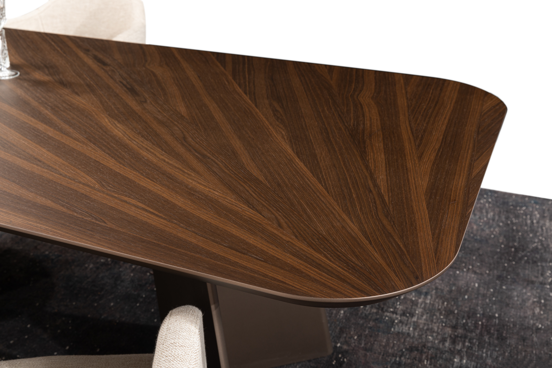 TORONTO Dining Set with 8 Chairs, Console & Mirror - Image 5