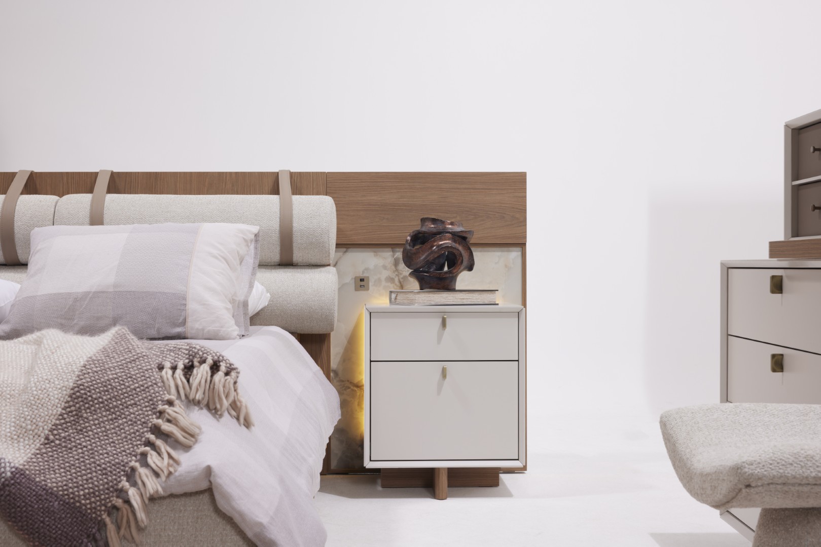 GRANDE Bed Set with Dresser – Modern Minimal Bedroom Design - Image 3