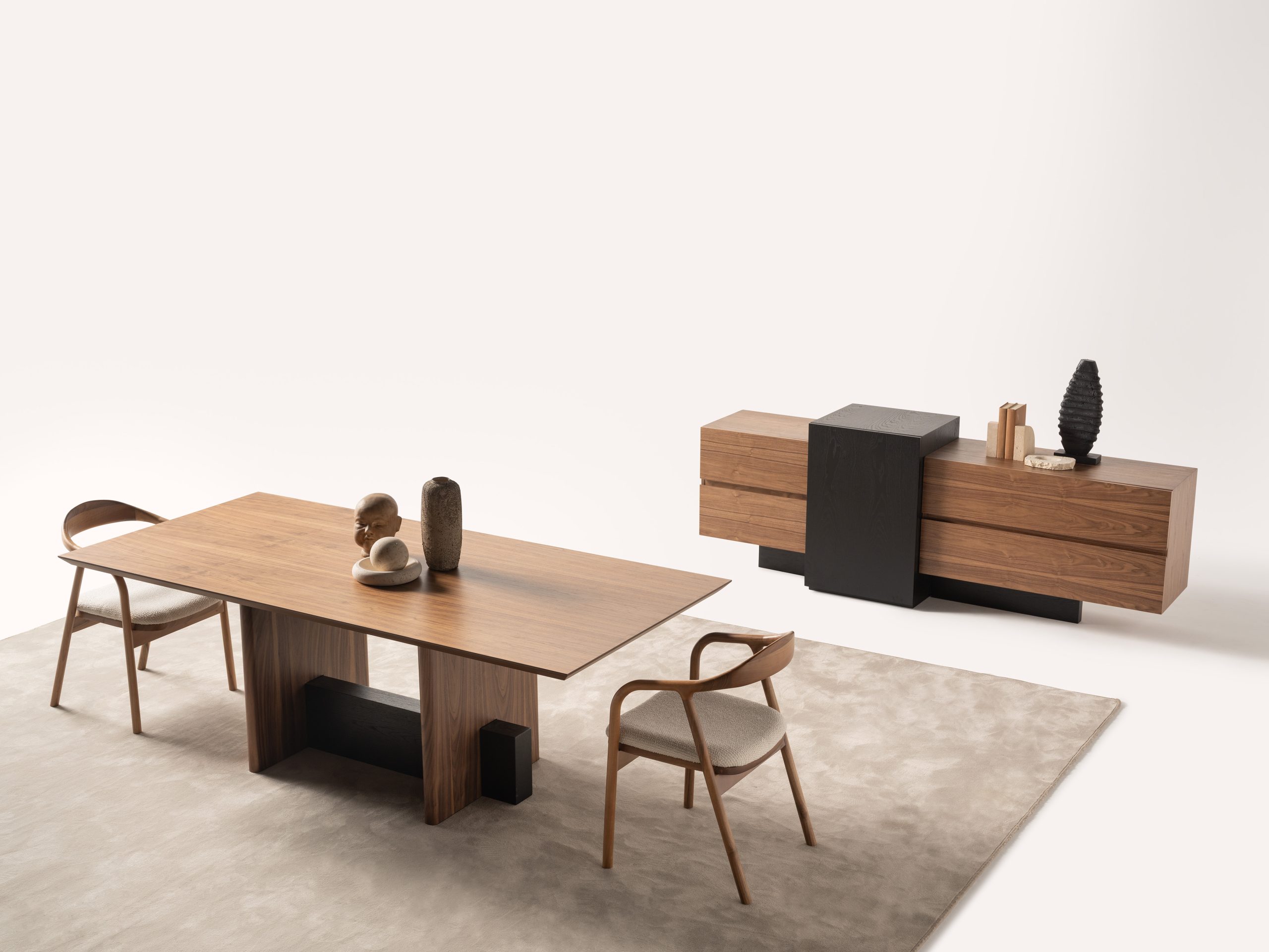 MARTIAL Dining Set with 8 Chairs, Console & Mirror - Image 16