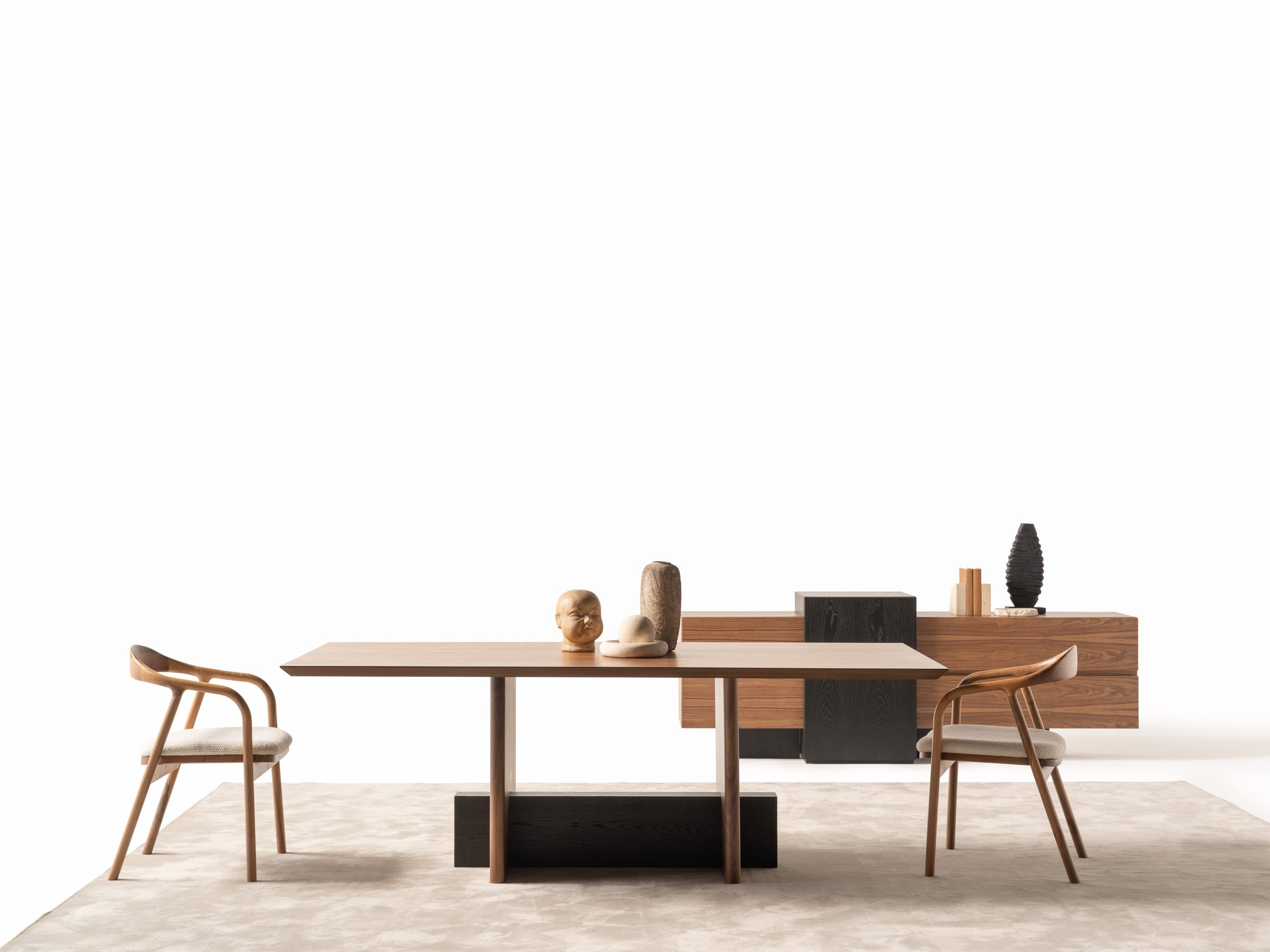 MARTIAL Dining Set with 8 Chairs, Console & Mirror - Image 19